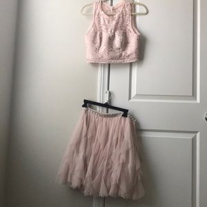 two piece by sequin hearts